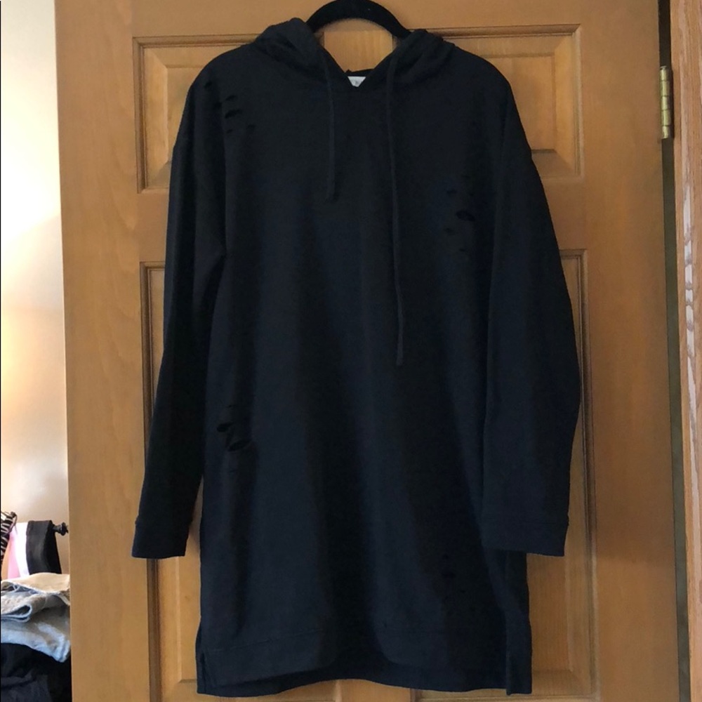 Distressed hoodie